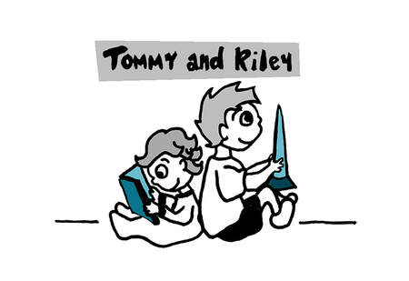Tommy and Riley Cartoons and Comics